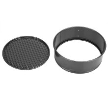 Antihaft-Kuchenform aus Kohlenstoffstahl, 18 cm Durchmesser, abnehmbarer Boden, runde Form, ideal zum Backen von Mousse, Kuchen und Käsekuchen