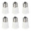 6 Pcs E12 to E14 Bulb Converter, White Ceramic Lamp Base Adapter Compatible with LED Halogen CFL Light Bulbs 1