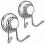 Stainless Steel Suction Cup Hooks 2 Pack, Damage Free for Tile Glass Mirror 5