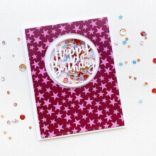 Šablóna na vyrezávanie kovov na scrapbooking, výrobu papierových remesiel, vzor k narodeninám, šablóna z uhlíkovej ocele