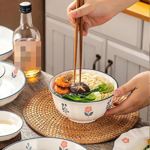 Nordic Ceramic Dinnerware Set, Microwave Dishwasher Safe, Scratch Resistant, Temperature Resistant for Daily and Formal Dining 2