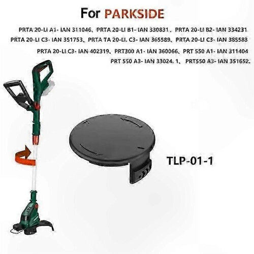 4-Pack Spool Covers for Cordless Trimmer, Compatible with Parkside 20V Models, ABS Material 1