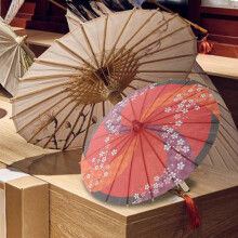 Japanse papieren paraplu voor fotografie en decoratie, houten handvat, traditioneel ontwerp
