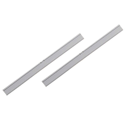 2 Pack Rubber Squeegee Replacement Strips, 30cm Light Grey Window Cleaning Wiper Refills 2