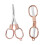 2Pcs Foldable Tailoring Scissors Stainless Steel-Rose gold 1