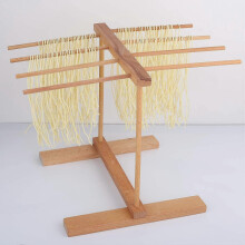 Scolapasta pieghevole in legno di faggio per spaghetti, fettuccine e lasagne.