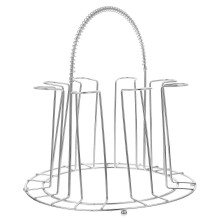 Wine Glass Holder, 8 Cup Capacity, Stainless Steel, Draining Design, for Kitchen Countertop Home Bar