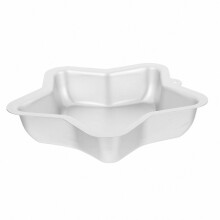 Sternförmige Antihaft-Backform, Aluminiumlegierung, 24 x 23 x 4,8 cm, für Geburtstagskuchen, Hochzeiten und Partys, Einzelstück