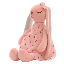 (Pink, 35cm) Soft Bunny Plush Pillow for Kids - Cute Gift