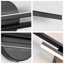 Modern LED Wall Lamp, 45x12cm, Iron Construction, Energy-Efficient, Vertical/Horizontal Mount, for Bathroom Living Room Hallway Bedroom