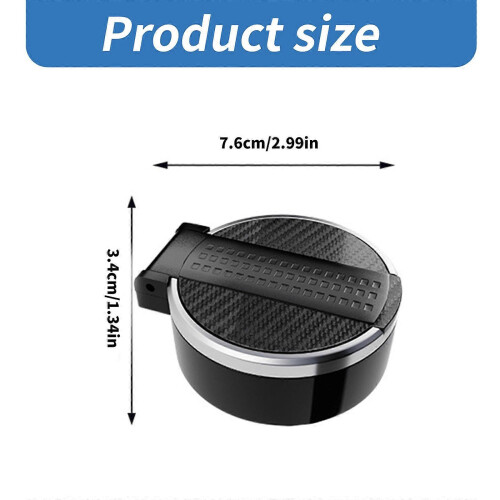 Car Ashtray for Cup Holders with Secure Lid, Detachable Smell Proof Small Trash Receptacle 2