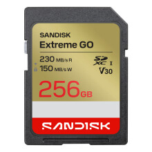 Scheda SD - SANDISK - Extreme GO 256 Go - SDXC UHS-I - V30 (U3) - 230 Mo/s lettura