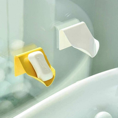 Corner Soap Holder with Drain, Plastic Shower Storage Tray for Bathroom 2