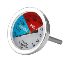 Termometro bimetallico senza mercurio, intervallo misurazione -100/+475 C, tubo protezione acciaio inossidabile resistente