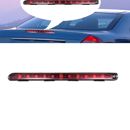 Third Rear High Brake Stop Light, Red ABS LED, compatible with Mercedes Benz E-Class W211 2003-2009 Direct Replacement 2