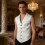 Herren Gothic Steampunk Viktorianische Anzugweste-M Schwarz 10
