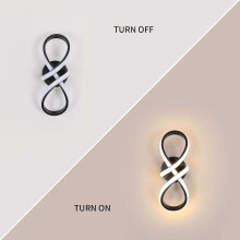 Indoor Wall Light, 20W 3000K Warm Light LED Wall Lamp, Iron Aluminum Body, for Living Room Bedroom Hallway