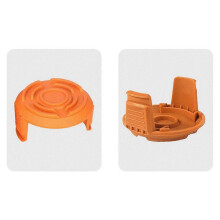 Set di 6 copri-rocchetto, 56,5*31,5 mm, in materiale ABS, compatibile con tagliaerba Worx WA6531 WG150 WG151 WG163 WG165