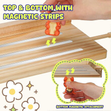 Étagère murale magnétique en bois compatible avec Toniebox, rangement pour figurines Tonie et station de recharge
