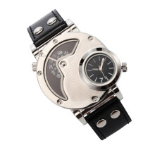 1Sporthorloge 9591 Met Dual Time En Zwart Roestvrij