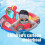 Inflatable Fire Truck Swim Ring, Thickened Large Pool Float with Steering Wheel 3