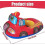 Inflatable Fire Truck Swim Ring, Thickened Large Pool Float with Steering Wheel 2
