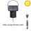 Solar Spinner Motor Hanging Metal Wind Rotary Powered Black 2