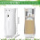 Automatic Fly Spray Dispenser 4 Pack, White Plastic Insect Control for Barns Farms Stables 2