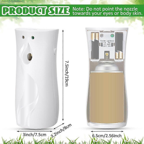 Automatic Fly Spray Dispenser 4 Pack, White Plastic Insect Control for Barns Farms Stables 1