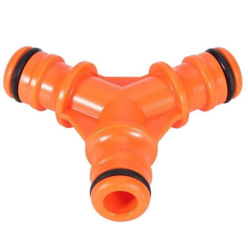 3 Way Hose Connector Splitter for Garden Watering, ABS Plastic, Leak-Resistant Threads 1