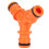 3 Way Hose Connector Splitter for Garden Watering, ABS Plastic, Leak-Resistant Threads 3