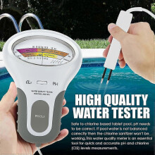2-in-1-Chlor-pH-Meter, tragbares Handgerät zur Wasserqualitätsprüfung für Schwimmbad und Spa