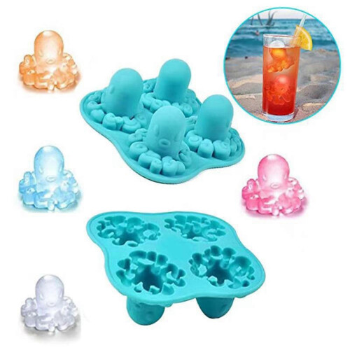 Ice Cube Mold with Octopus Shape for Chilling Whiskey Cocktail Bourbon Juice 2