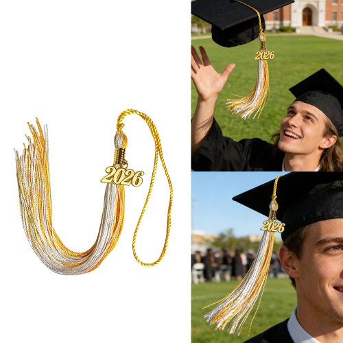 2026 Commencement Tassels Featuring Secure Clip-27 6PCS 2