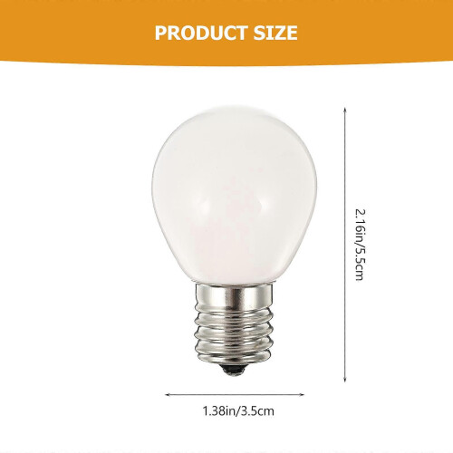E17 Light Bulb 3W 2700K Warm White Glass Dimmable Bulb for Home Replacement 1