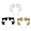 Accessoire de cheveux oreilles d'animaux doux de qualité-Noir 3