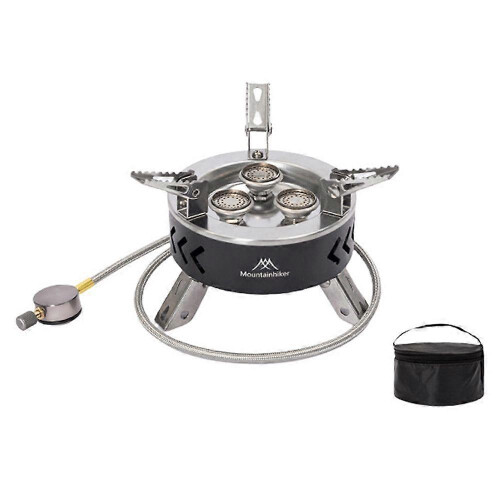 Camping Stove Portable Foldable High Power Stainless Steel Adjustable Bracket with Storage Bag