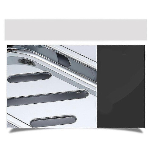 Shower Rail Soap Dish ABS Plastic Silver Adjustable Clip-on Bathroom Holder 1