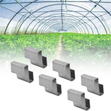 50Pcs Greenhouse Glazing Glass Clamps Z-Type Clips Overlap Fixing Replacement Greenhouse Tools Fixing Replacement