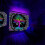 Tapestry 200x150cm Black Light Colorful Moon Phase Hippie Boho Psychedelic Floral 2
