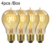 A60 LED Antique Vintage Decorative Light Bulb E27 40W Dimmable 220V 4pcs