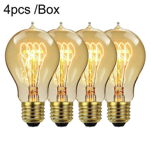 A60 LED Antique Vintage Decorative Light Bulb E27 40W Dimmable 220V 4pcs