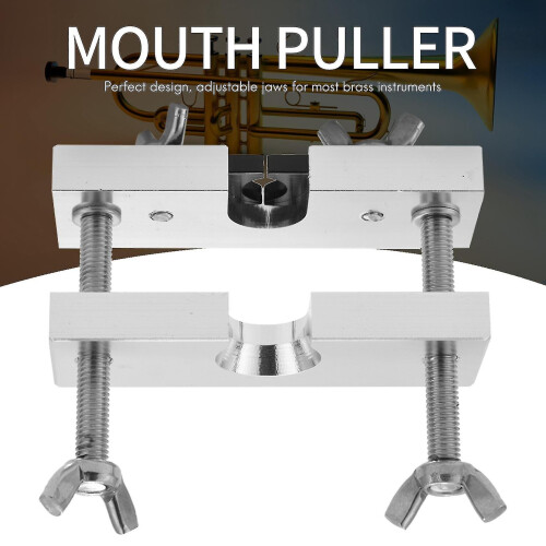 Mouthpiece Puller Tool Compatible with Brass Instruments Adjustable Jaws Portable Silver Metal 2