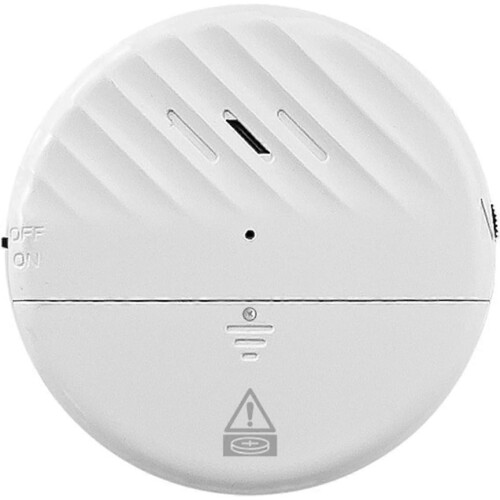 Compact Vibration Sensor Alarm, 125dB Wireless Door Window Security Sensor, Adjustable Sensitivity, Ultra Thin Lightweight Portable, White 1