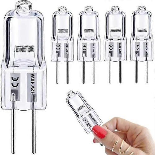G4 Halogen Bulb 10W 12V Warm White Dimmable 150 Lumens G4 Socket Bulbs 10 Pack