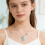 Trendy Rabbit Shaped Necklace Glossy Finish Accessory-Yellow 9