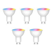 10PCS GU10 Smart LED Bulb Dimmable RGB WiFi Bluetooth Compatible with Alexa Google Assistant 6W 800LM