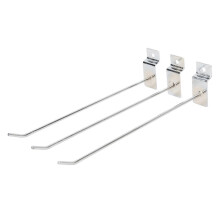Ganchos para Parede de Ranhuras, 50 unidades 20cm 3.3mm, Liga de Alumínio, para Organização e Armazenamento de Espaços