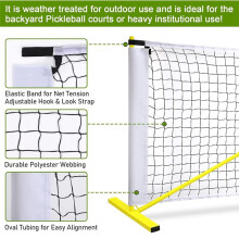 Outdoor Pickleball Training Net Standard Size 22x3ft Replacement Net Fits Most Freestanding Portable Frames
