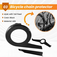 Bike Chain Cover 40-42T Mountain Bike Chain Guard Sprockets Chainring Protector Bike Chain Protector with Tail Fixed